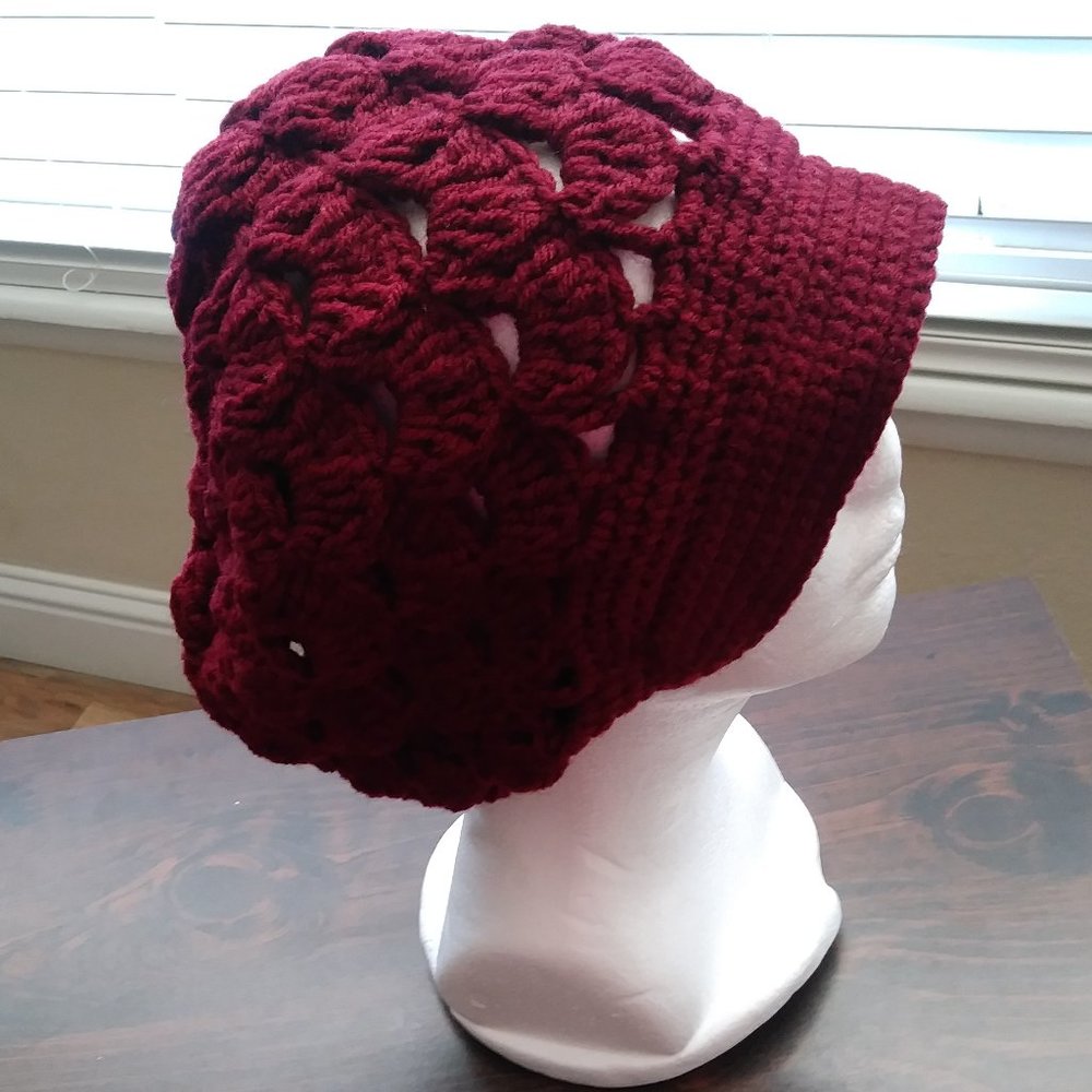 Handmade Worsted Caps Color Red - Picture 2 of 9